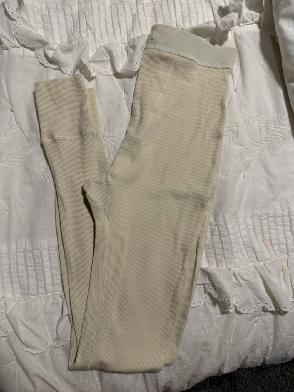 SKIMS Ribbed Leggings in bone